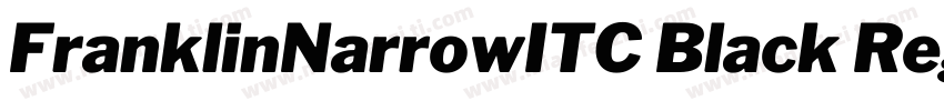 FranklinNarrowITC Black Regular字体转换